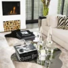 Casa Padrino Designer Sofa Naturfarbig Linksseitig 231 x 101 x H. 85 cm - Luxus Wohnzimmer Möbel