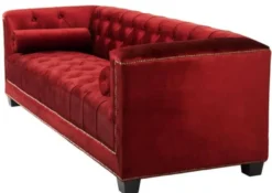 Casa Padrino Designer Sofa Rot - Luxus Kollektion