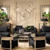 Casa Padrino Designer Sofa Schwarz Linksseitig 231 x 101 x H. 85 cm - Luxus Wohnzimmer Möbel