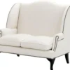 Casa Padrino Designer Sofa Weiß 144 x 80 x H. 150 cm - Luxus Hoteleinrichtung