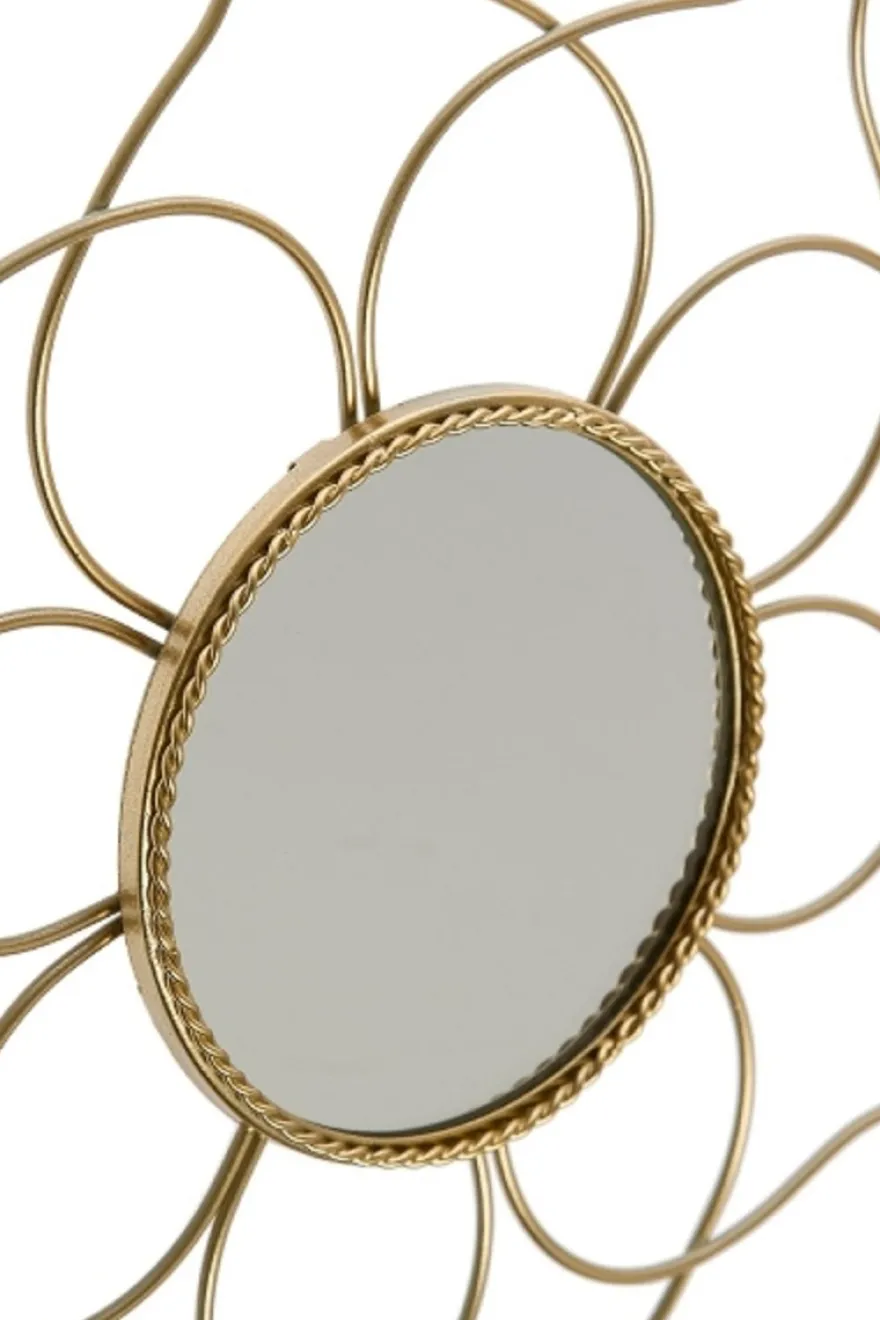 Casa Padrino Designer Spiegel Set Gold Ø 25 cm - Wandspiegel 3er Set