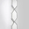 Casa Padrino Designer Spiegel Silber 25 x H. 110 cm - Luxus Wandspiegel