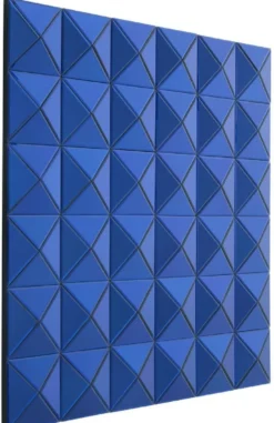 Casa Padrino Designer Spiegel Blau 110 x 4 x H. 110 cm - Luxus Wohnzimmer Wandspiegel - Designermöbel