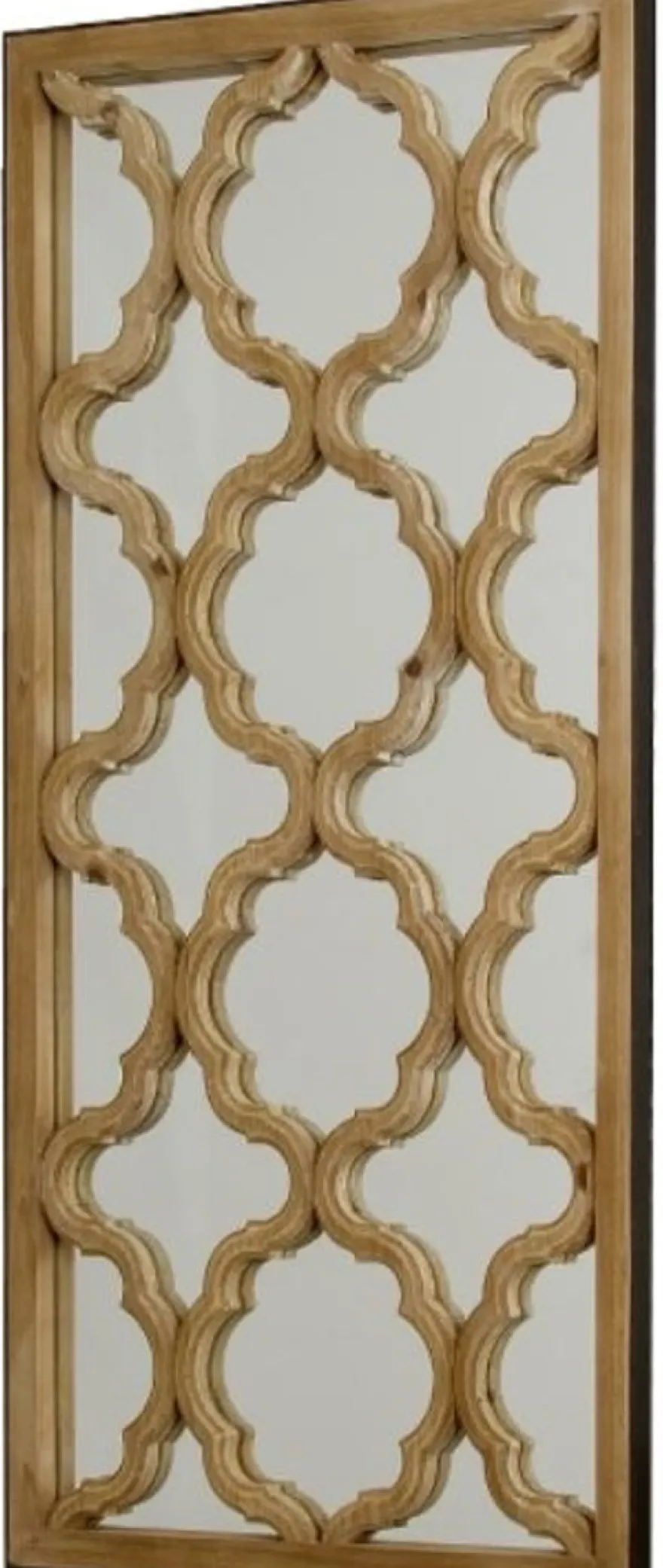 Casa Padrino Designer Spiegel / Wandspiegel Naturfarben 61 x H. 122 cm - Designermöbel