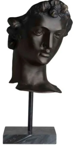 Casa Padrino Designer Steinskulptur Antik Bronze - Luxus Dekoration