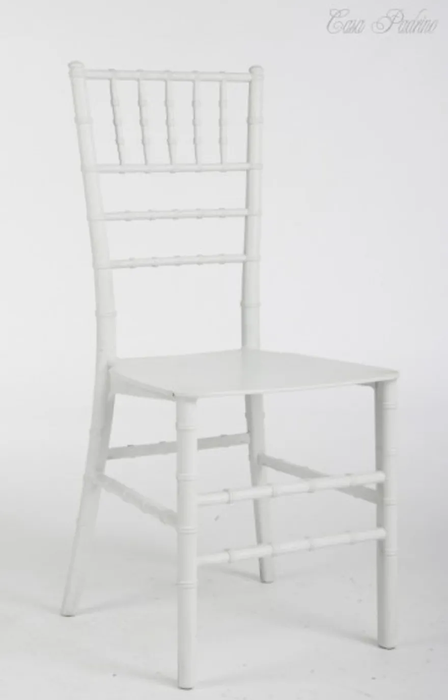 Casa Padrino Designer Stuhl Ghost Chair Weiß aus Polycarbonat - 92,5 cm x 40 cm x 46 cm