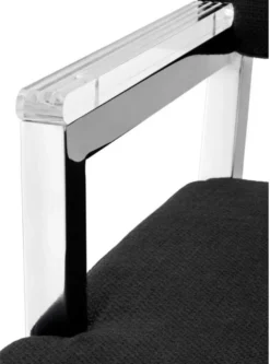 Casa Padrino Designer Stuhl mit Armlehnen 55 x 59 x H. 82 cm - Luxus Büromöbel