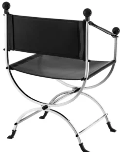 Casa Padrino Designer Stuhl mit Armlehnen 59 x 44 x H. 87 cm - Luxus Bürostuhl