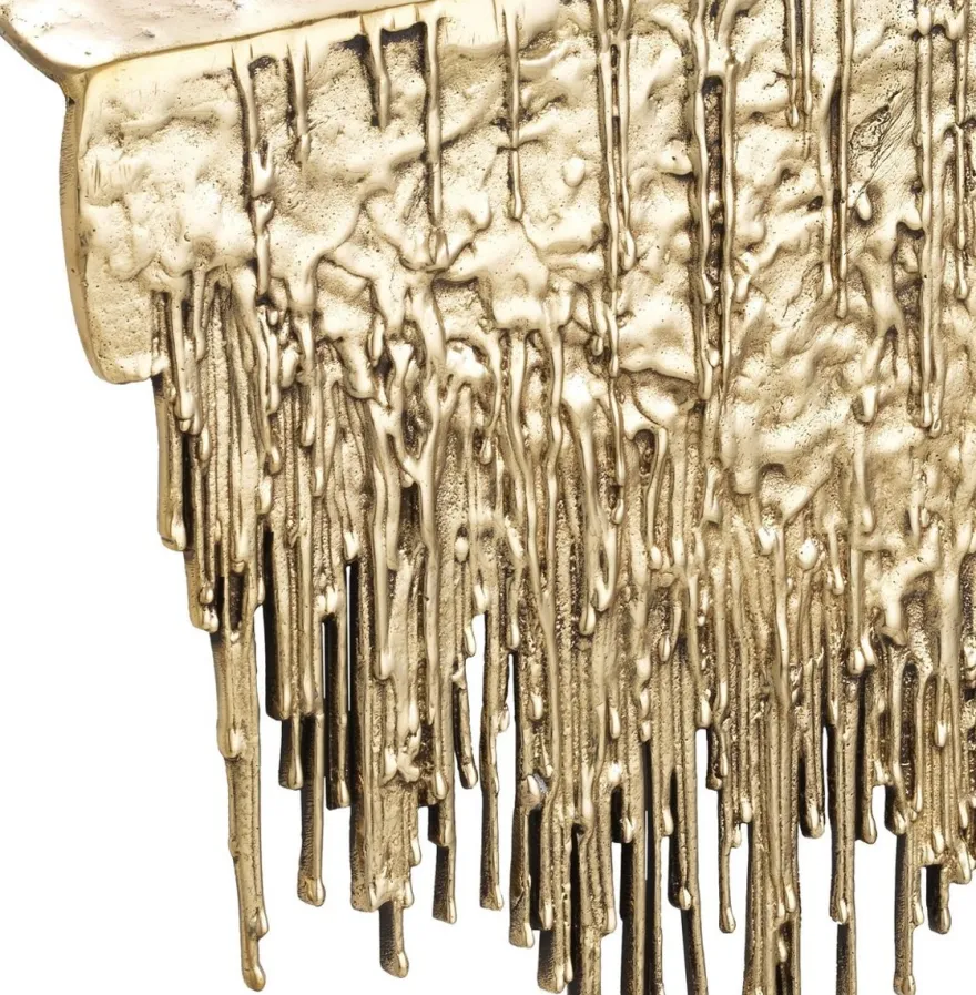 Casa Padrino Designer Tisch Deko Objekt Messingfarben 44,5 x 24 x H. 5 cm - Schreibtisch Deko - Deko Accessoires - Luxus Kollektion
