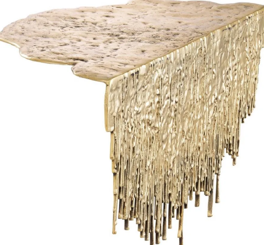 Casa Padrino Designer Tisch Deko Objekt Messingfarben 44,5 x 24 x H. 5 cm - Schreibtisch Deko - Deko Accessoires - Luxus Kollektion