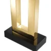 Casa Padrino Designer Tischleuchte 45 x H. 71 cm - Luxuriöse Tischlampe in Schwarz und Gold