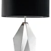 Casa Padrino Designer Tischleuchte Nickel Finish - Luxus Kollektion