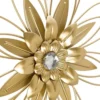 Casa Padrino Designer Wandkerzenhalter 4er Set Gold 26 x 6 x H. 32 cm - Dekorative Wanddeko