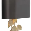 Casa Padrino Designer Wandleuchte Gold / Bronzefarben 36 x 13,5 x H. 61 cm - Hotel & Restaurant Wandlampe - Luxus Qualität