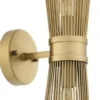Casa Padrino Designer Wandleuchte Antik Messing 12 x 19 x H. 47 cm - Designer Lampe - Luxus Qualität