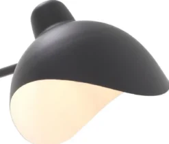 Casa Padrino Designer Wandleuchte Schwarz / Antik Messingfarben 19,5 x 67 x H. 70 cm - Elegante Wandlampe im 50er Jahre Stil - Luxus Kollektion