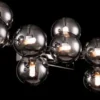 Casa Padrino Designer Wandleuchte Silber / Grau 95 x 23 x H. 24 cm - Moderne Wandlampe mit kugelförmigen Lampenschirmen