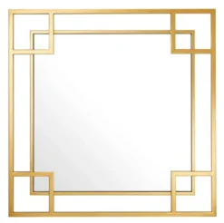 Casa Padrino Designer Wandspiegel Gold 90 x H. 90 cm - Luxus Spiegel