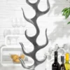 Casa Padrino Designer Weinregal für 9 Flaschen aus poliertem Aluminium - Silber, Höhe 93 cm, Breite 27 cm, Tiefe 14 cm