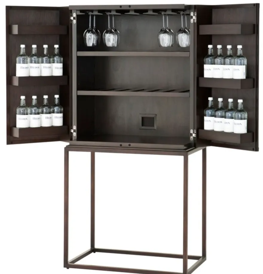Casa Padrino Designer Weinschrank 81,5 x 50,5 x H. 168 cm - Luxus Kollektion