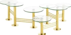 Casa Padrino Designer Wohnzimmertisch / Couchtisch Gold - Designer Wohnzimmermöbel
