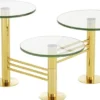 Casa Padrino Designer Wohnzimmer Beistelltisch Gold - Designer Wohnzimmermöbel