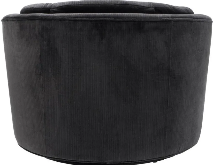 Casa Padrino Drehsessel Schwarz 90 x 86 x H. 72 cm - Luxus Qualität