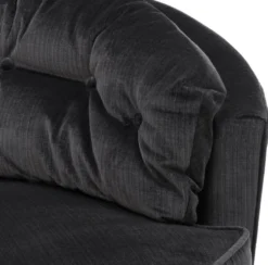 Casa Padrino Drehsessel Schwarz 90 x 86 x H. 72 cm - Luxus Qualität