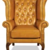 Casa Padrino Echtleder Sessel mit Glitzersteinen 95 x 95 x H. 110 cm - Luxus Wohnzimmer Ohrensessel