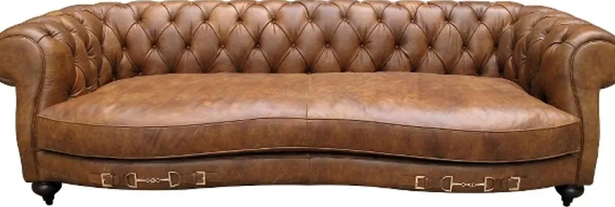 Casa Padrino Echtleder 2,5-Sitzer Sofa Columbia Braun 218 x 105 x H. 73 cm - Luxus Qualität