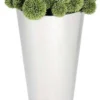 Casa Padrino Edelstahl Übertopf Silber Ø 33 x H. 70 cm - Luxus Blumentopf