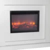Casa Padrino Elektro Kamin Weiß Antik Stil Barock Jugendstil B 110 x H 95 x T 34 cm ModG2 - Elektrokamin - Wohnzimmer Kamin