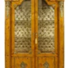 Casa Padrino Empire Vitrine Vogelaugenahorn 110 x 50 x 195 cm - Handgefertigter Barock Vitrinenschrank aus massivem Holz
