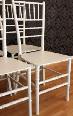 Casa Padrino 4er Set Designer Acryl Stuhl Weiß Ghost Chair - Stühle aus Polycarbonat - 92,5 x 40 x 46 cm