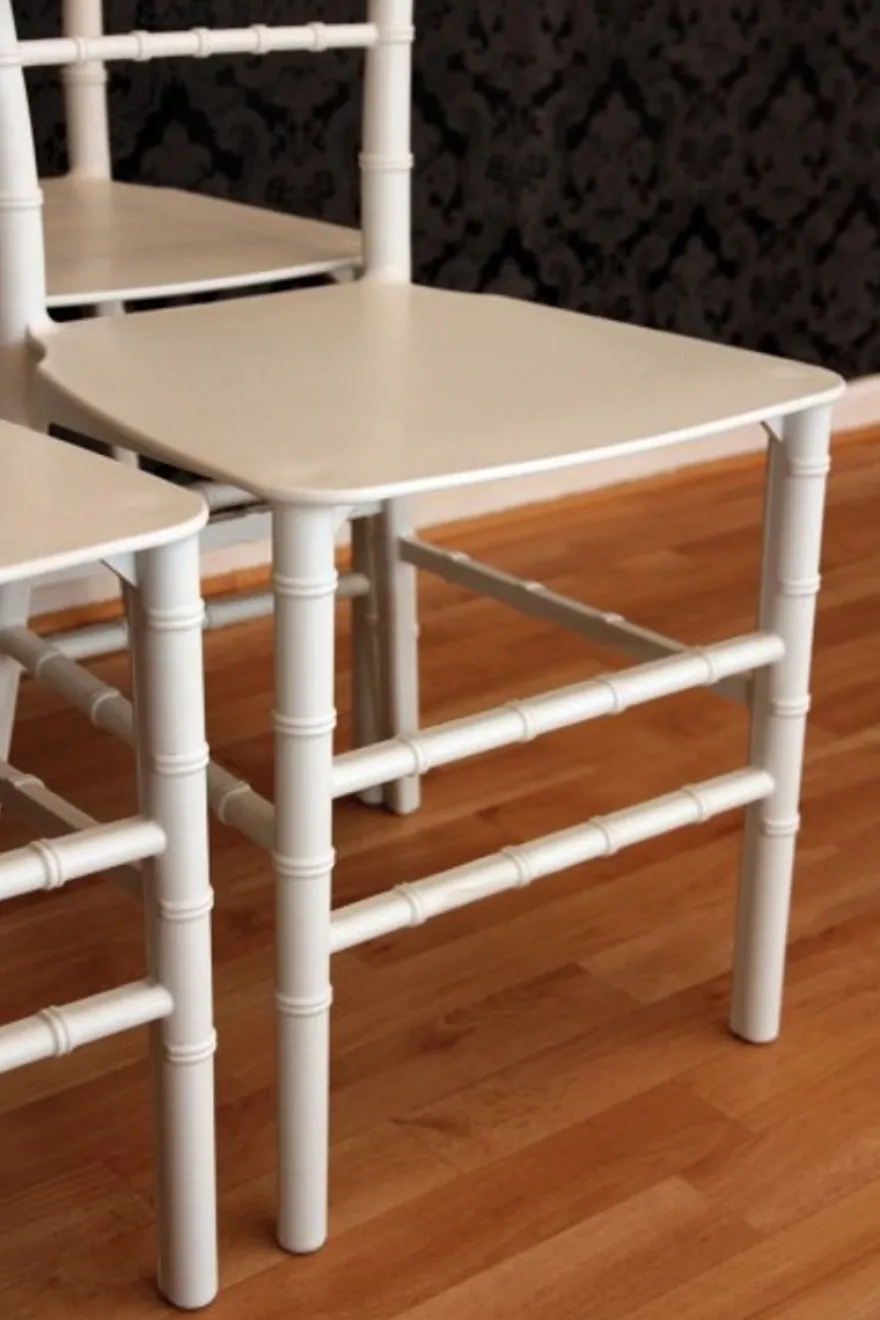 Casa Padrino 4er Set Designer Acryl Stuhl Weiß Ghost Chair - Stühle aus Polycarbonat - 92,5 x 40 x 46 cm