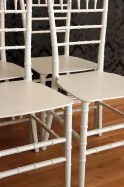 Casa Padrino 4er Set Designer Acryl Stuhl Weiß Ghost Chair - Stühle aus Polycarbonat - 92,5 x 40 x 46 cm