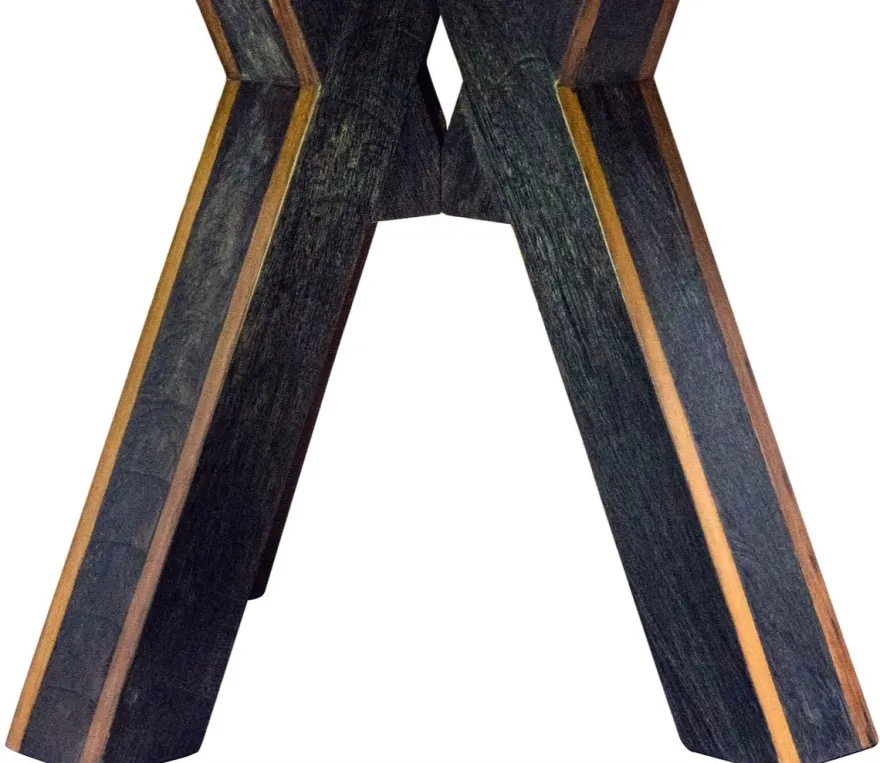 Casa Padrino Esstisch Dunkelbraun / Schwarz Ø 150 x H. 77 cm - Luxus Esszimmermöbel