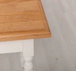 Casa Padrino Esstisch im Landhausstil mit Eichenholzplatte, 120 x 70 x 78 cm