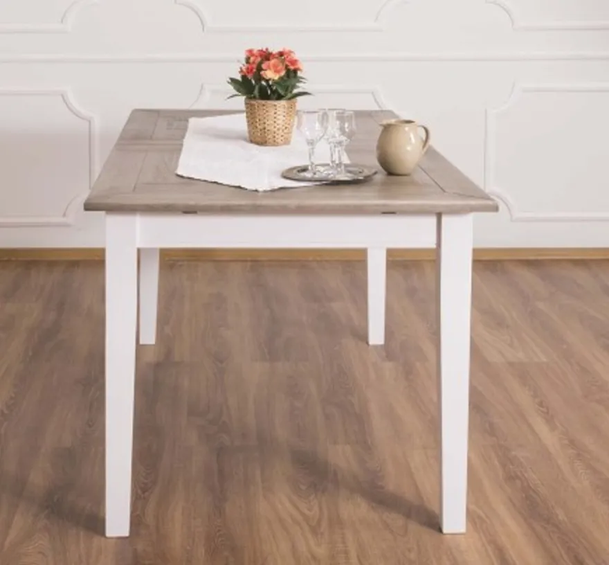 Casa Padrino Esstisch im Landhausstil mit Eichenholzplatte, 160 x 90 x 78 cm