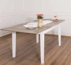 Casa Padrino Esstisch im Landhausstil mit Eichenholzplatte, 160 x 90 x 78 cm
