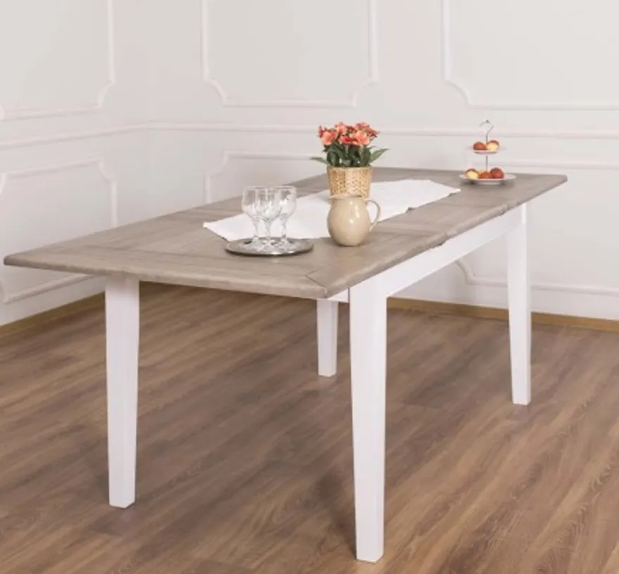 Casa Padrino Esstisch im Landhausstil mit Eichenholzplatte, 160 x 90 x 78 cm