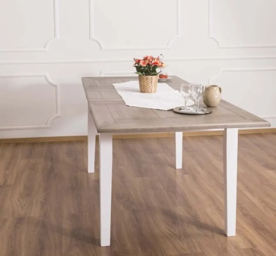 Casa Padrino Esstisch im Landhausstil mit Eichenholzplatte, 160 x 90 x 78 cm