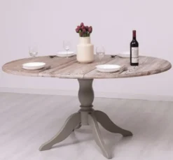 Casa Padrino Esstisch im Landhausstil, 120 x 120 x 78 cm