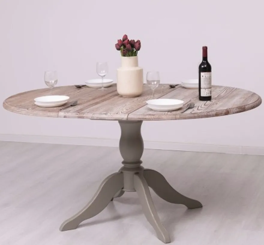 Casa Padrino Esstisch im Landhausstil, 120 x 120 x 78 cm