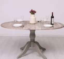 Casa Padrino Esstisch im Landhausstil, 120 x 120 x 78 cm