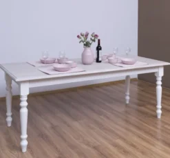 Casa Padrino Esstisch im Landhausstil mit Eichenholzplatte, 210 x 90 x 78 cm