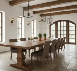 Casa Padrino Esstisch im Landhausstil, 365 x 100 x 78 cm