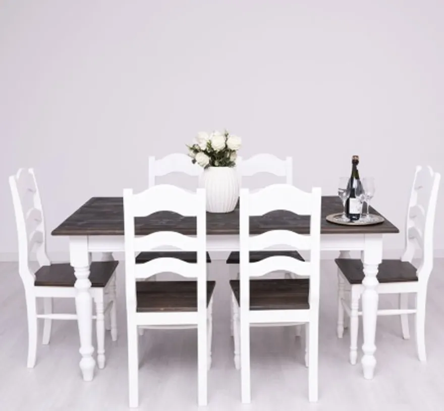 Casa Padrino Esstisch im Landhausstil, 180 x 90 x 78 cm