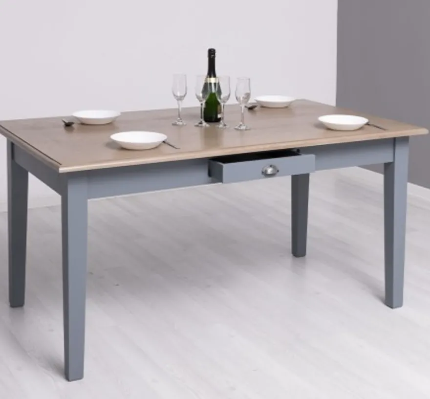 Casa Padrino Esstisch im Landhausstil mit Eichenholzplatte, 180 x 90 x 78 cm