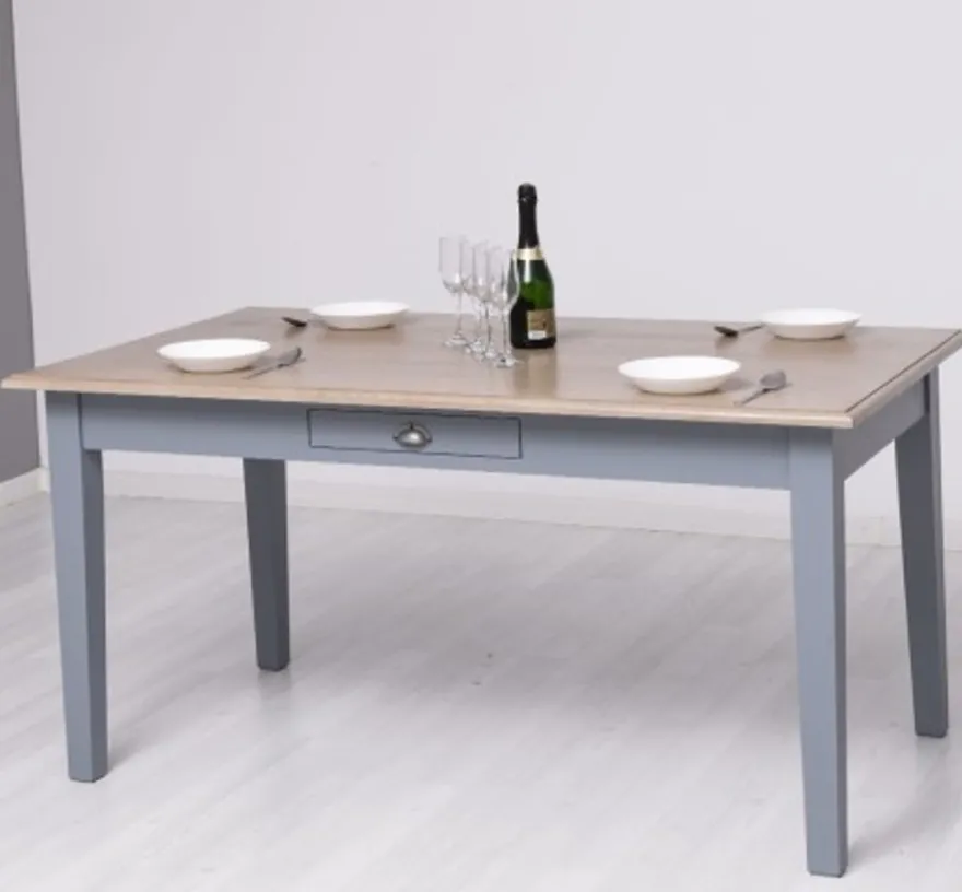 Casa Padrino Esstisch im Landhausstil mit Eichenholzplatte, 180 x 90 x 78 cm